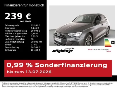 Gebraucht Audi A3 S-Line 150 PS (110 kW) 2025 Daytonagrau perleffekt Limousine