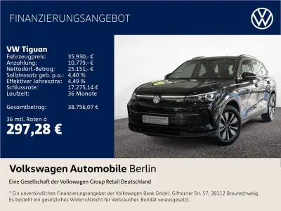 Gebraucht VW Tiguan Goal 150 PS (110 kW) 2025 Schwarz SUV