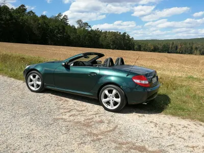 Gebraucht Mercedes SLK350 272 PS (200 kW) 2006 Grün Cabrio