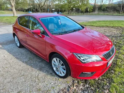 Używany Seat Leon XCELLENCE 125 KM (91 kW) 2018 Czerwony Sedan/Limuzyna