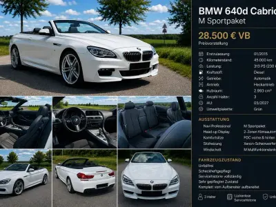 Gebraucht BMW 640 Cabriolet