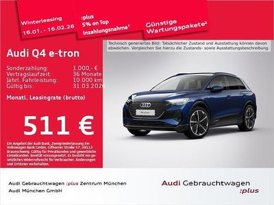 Navarrablau metallic Gebraucht 2025 Audi Q4 e-tron S-Line SUV | 54.083 € (Teuer)