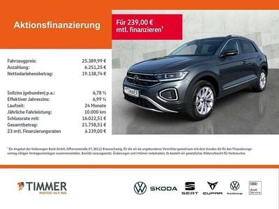 Second-hand VW T-Roc Style 150 CP (110 kW) 2022 Gri SUV
