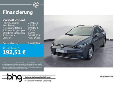 Gebraucht VW Golf VIII Life 150 PS (110 kW) 2022 Grau Kombi