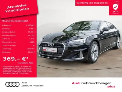 Gebraucht Audi A5 Sportback Advanced Plus 150 PS (110 kW) 2023 Mythosschwarz metallic Kleinwagen