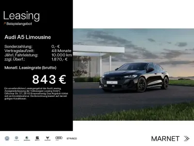 Neu Audi A5 Sport 367 PS (269 kW) 2026 Mythosschwarz metallic Limousine