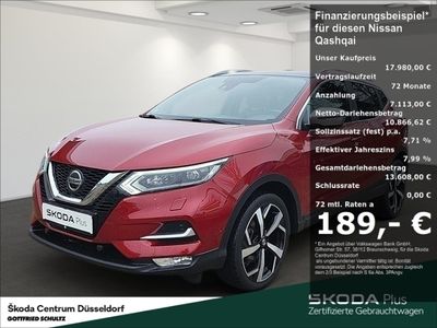 gebraucht Nissan Qashqai 1.3 DIG-T AUTOMATIK PANO LEDER LED RFK BOSE TEKNA