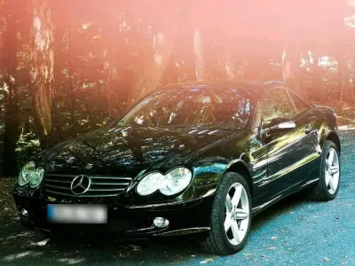 Używany Mercedes SL500 306 KM (225 kW) 2002 Czarny Kabriolet