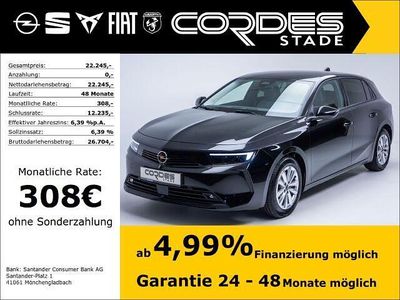 Gebraucht Opel Astra Enjoy 110 PS (80 kW) 2024 Lackierung schwarz perla nera/ Limousine