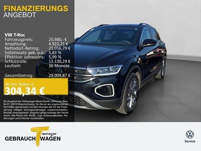 Gebraucht VW T-Roc IQ Drive 150 PS (110 kW) 2025 Schwarz SUV