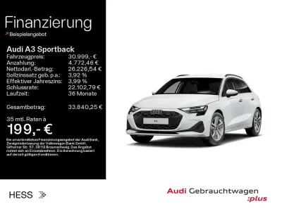Gebraucht Audi A3 Ambiente 150 PS (110 kW) 2025 Gletscherweiß metallic Limousine