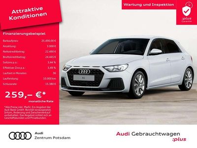 Gebraucht Audi A1 Sportback Advanced Plus 116 PS (85 kW) 2025 Gletscherweiß metallic Kleinwagen