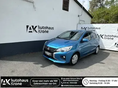 Begagnad Mitsubishi Space Star Select 71 HK (52 kW) 2022 Blå Halvkombi