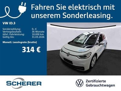 Gebraucht VW ID.3 Pro Performance 150 kW (204 PS) 2020 Gletscherweiß metallic (metallic) Kleinwagen