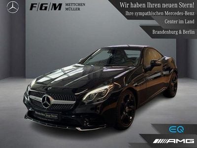 Gebraucht Mercedes SLC200 AMG line 184 PS (135 kW) 2020 Metalliclack obsidianschwarz Cabrio