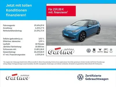 Gebraucht VW ID.3 Active 150 kW (204 PS) 2024 Blau Kleinwagen