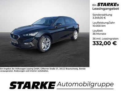 Neu Seat Leon Style 150 PS (110 kW) 2025 Schwarz (midnight schwarz metallic) Kombi