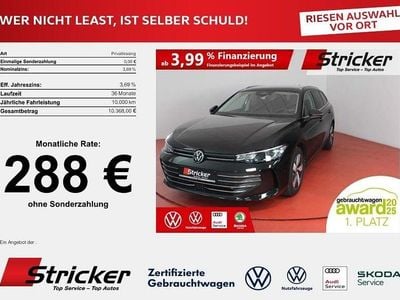 Gebraucht VW Passat Business 204 PS (150 kW) 2025 Grenadillschwarz metallic (metallic) Kombi