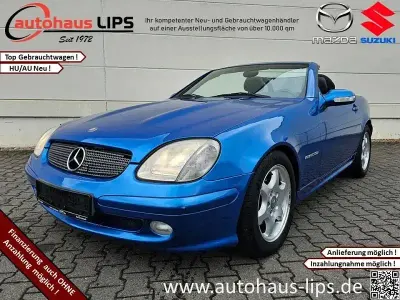 Gebraucht Mercedes SLK200 163 PS (119 kW) 2001 Lazulithblau metallic Cabrio