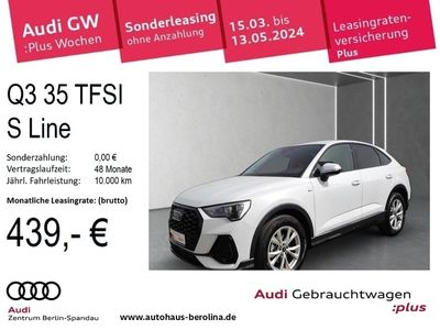 gebraucht Audi Q3 Sportback 35 TFSI S line S tr. *PDC+*GRA*SHZ*