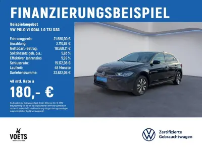 Gebraucht VW Polo Goal 95 PS (69 kW) 2025 Schwarz Kleinwagen