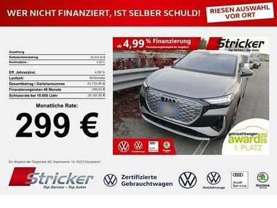 Grau Gebraucht 2024 Audi Q4 Sportback e-tron S-Line SUV | 36.949 €