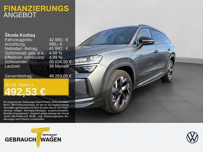 Grau Gebraucht 2025 Skoda Kodiaq SportLine SUV | 42.980 € (Fairer Preis)