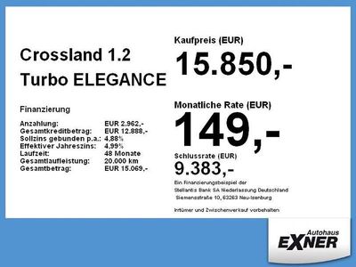 Grau Gebraucht 2023 Opel Crossland X Elegance SUV | 15.850 € (Guter Preis)