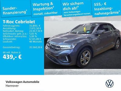 Usata VW T-Roc Cabriolet R-line 150 CV (110 kW) 2025 Grigio Cabrio