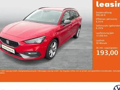 Brugt Seat Leon ST FR 150 HK (110 kW) 2022 Rød Stationcar