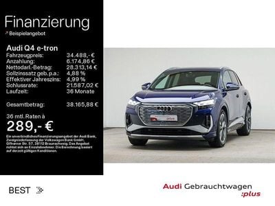 Gebraucht Audi Q4 e-tron S-Line 194 kW (265 PS) 2023 Blau SUV