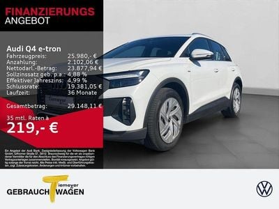 Gebraucht Audi Q4 e-tron S-Line 125 kW (170 PS) 2023 Weiß SUV