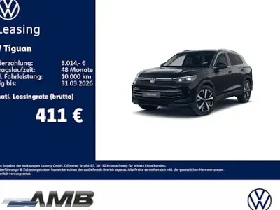 Nowe VW Tiguan Elegance 150 KM (110 kW) 2025 Czarny SUV