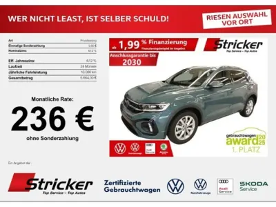 Brugt VW T-Roc R-line 150 HK (110 kW) 2025 Blå SUV
