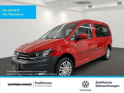 Usata VW Caddy Maxi Trendline 131 CV (96 kW) 2019 Rosso Monovolume