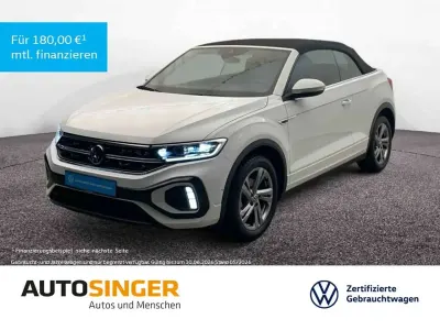 Brugt VW T-Roc Cabriolet R-line 150 HK (110 kW) 2025 Hvid Cabriolet