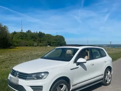 Brugt VW Touareg R-line 262 HK (192 kW) 2014 Hvid SUV