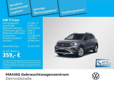 Gebraucht VW T-Cross Goal 150 PS (110 kW) 2025 Rauchgrau metallic SUV