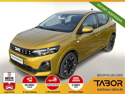 Neu Dacia Sandero Journey 101 PS (74 kW) 2025 Gelb (amber yellow) Limousine
