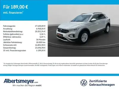 Gebraucht VW T-Roc Life 116 PS (85 kW) 2026 Grau SUV