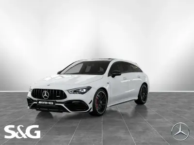 Brugt Mercedes CLA45 AMG Shooting Brake AMG 421 HK (309 kW) 2025 Hvid Stationcar