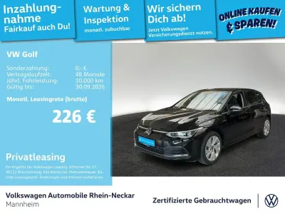 Gebraucht VW Golf VIII Style 131 PS (96 kW) 2024 Schwarz Limousine