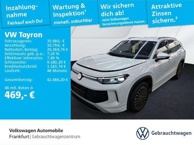 Gebraucht VW Tayron Life 150 PS (110 kW) 2025 Weiß SUV