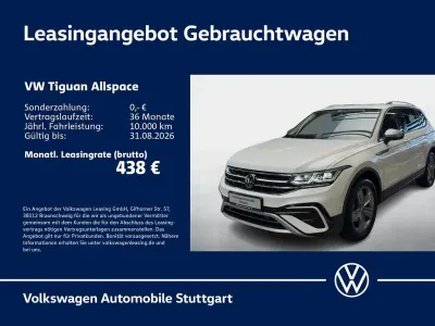 Gebraucht VW Tiguan Allspace Elegance 150 PS (110 kW) 2022 Pure white SUV