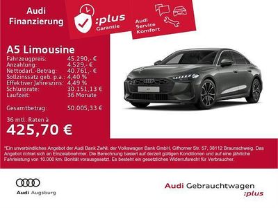 Gebraucht Audi A5 Performance 204 PS (150 kW) 2025 Chronosgrau metallic Limousine