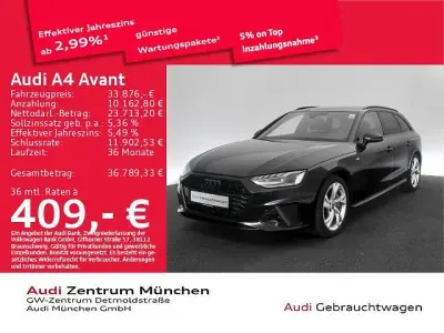 Gebraucht Audi A4 S-Line 204 PS (150 kW) 2024 Mythosschwarz metallic Kombi