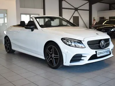 Gebraucht Mercedes C180 AMG line 156 PS (114 kW) 2020 Weiß Cabrio