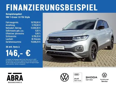 Gebraucht VW T-Cross Style 110 PS (80 kW) 2022 Silber SUV