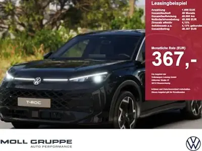 Neu VW T-Roc Cabriolet R-line 150 PS (110 kW) 2026 Schwarz SUV