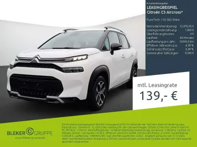 Brugt Citroën C3 Aircross Shine 110 HK (80 kW) 2023 Hvid SUV